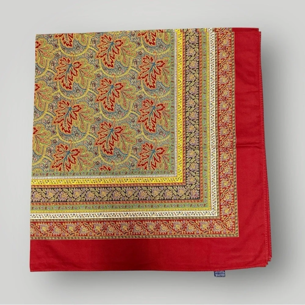 BEAUVILLE FEUILLES DE VIGNE TABLECLOTH‎ FALL Made in France Sz 53”x53”